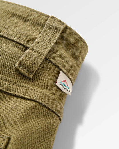 Vantage Organic Cotton Canvas Short - Khaki - Flatlay