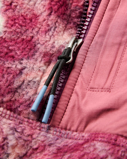 Home Recycled Sherpa Fleece - Frost Fig - Flatlay