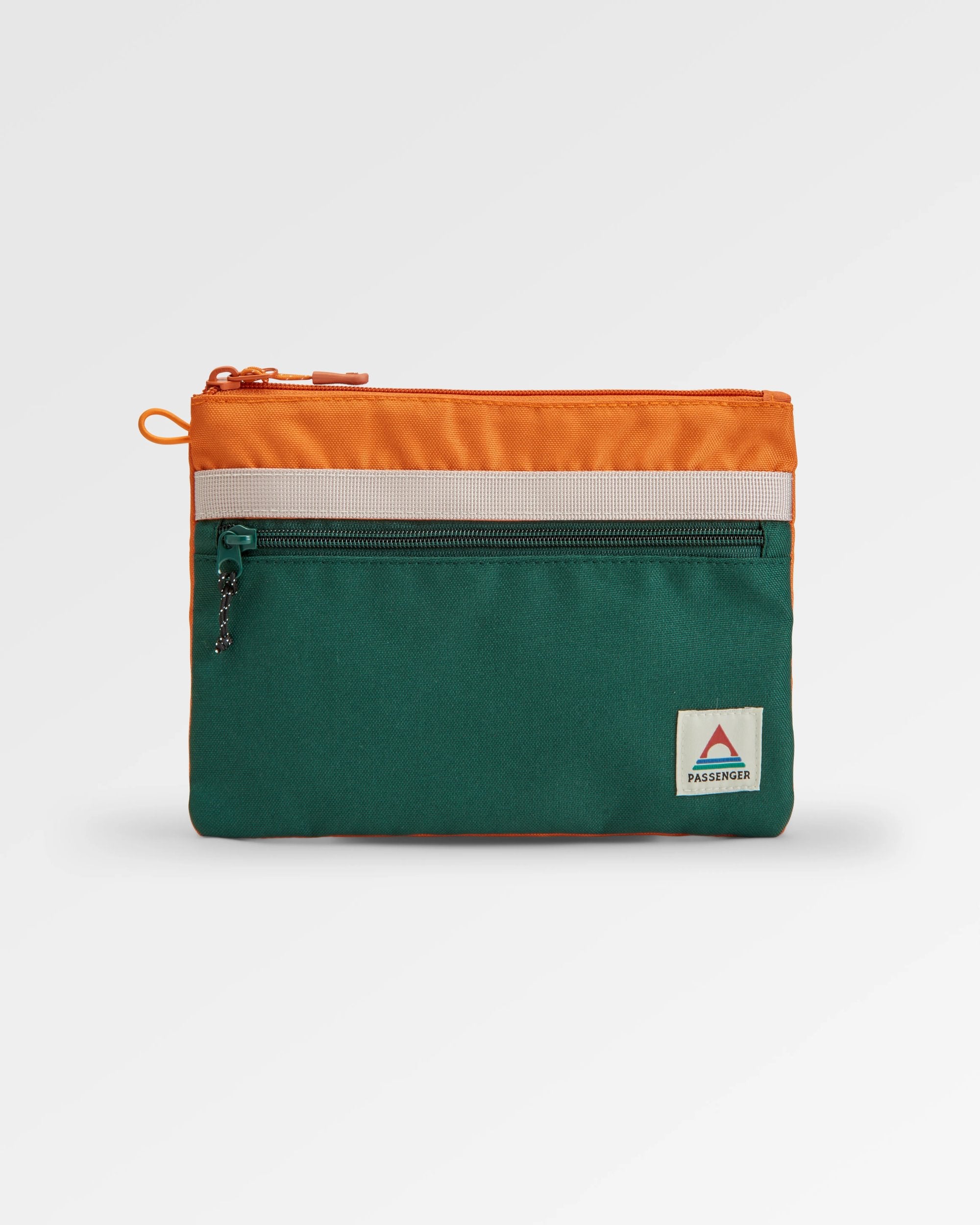 Essentials Recycled Pouch - Rain Forest Orange Multi - Flatlay