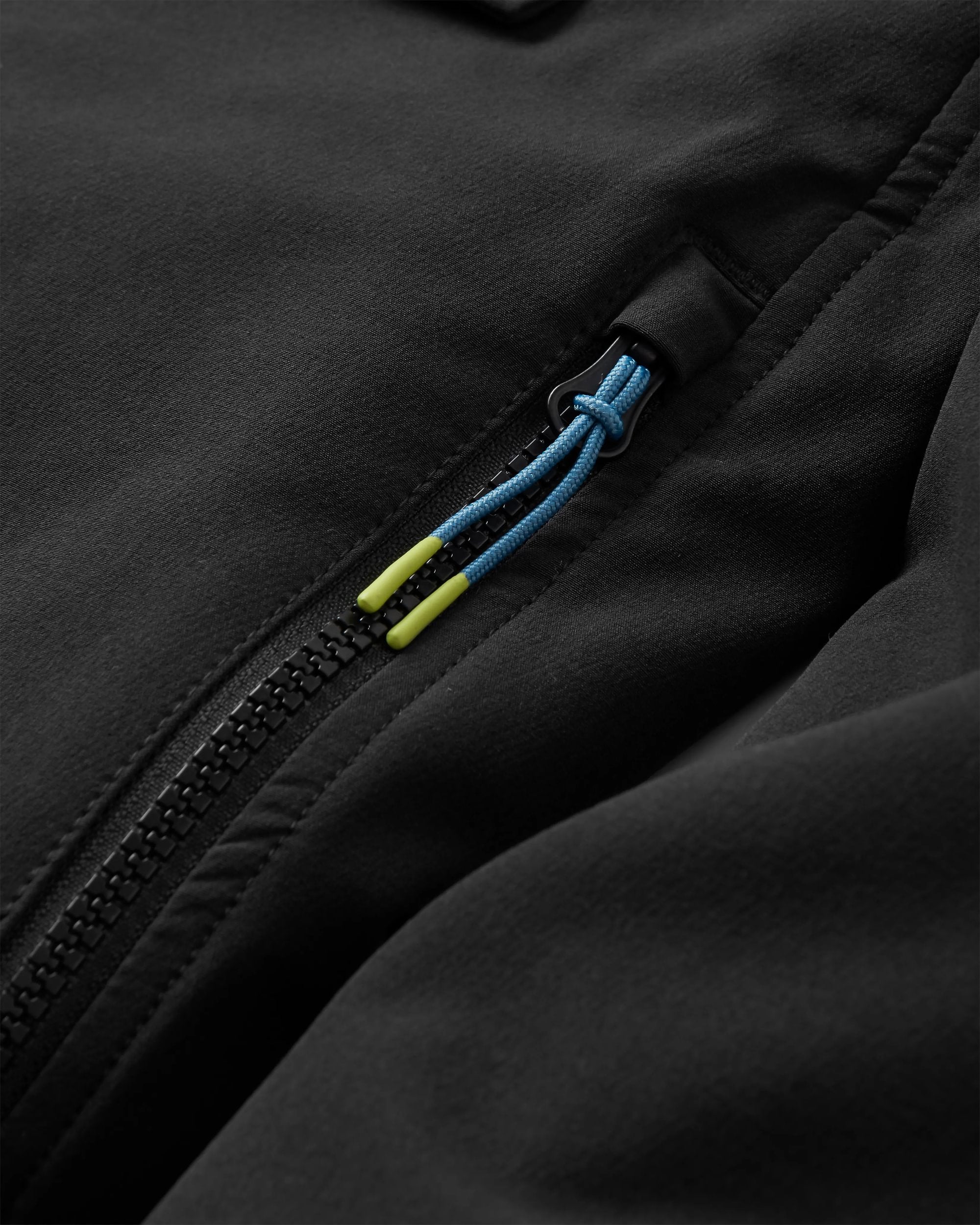 Ocean Recycled Softshell Anorak - Black - Flatlay