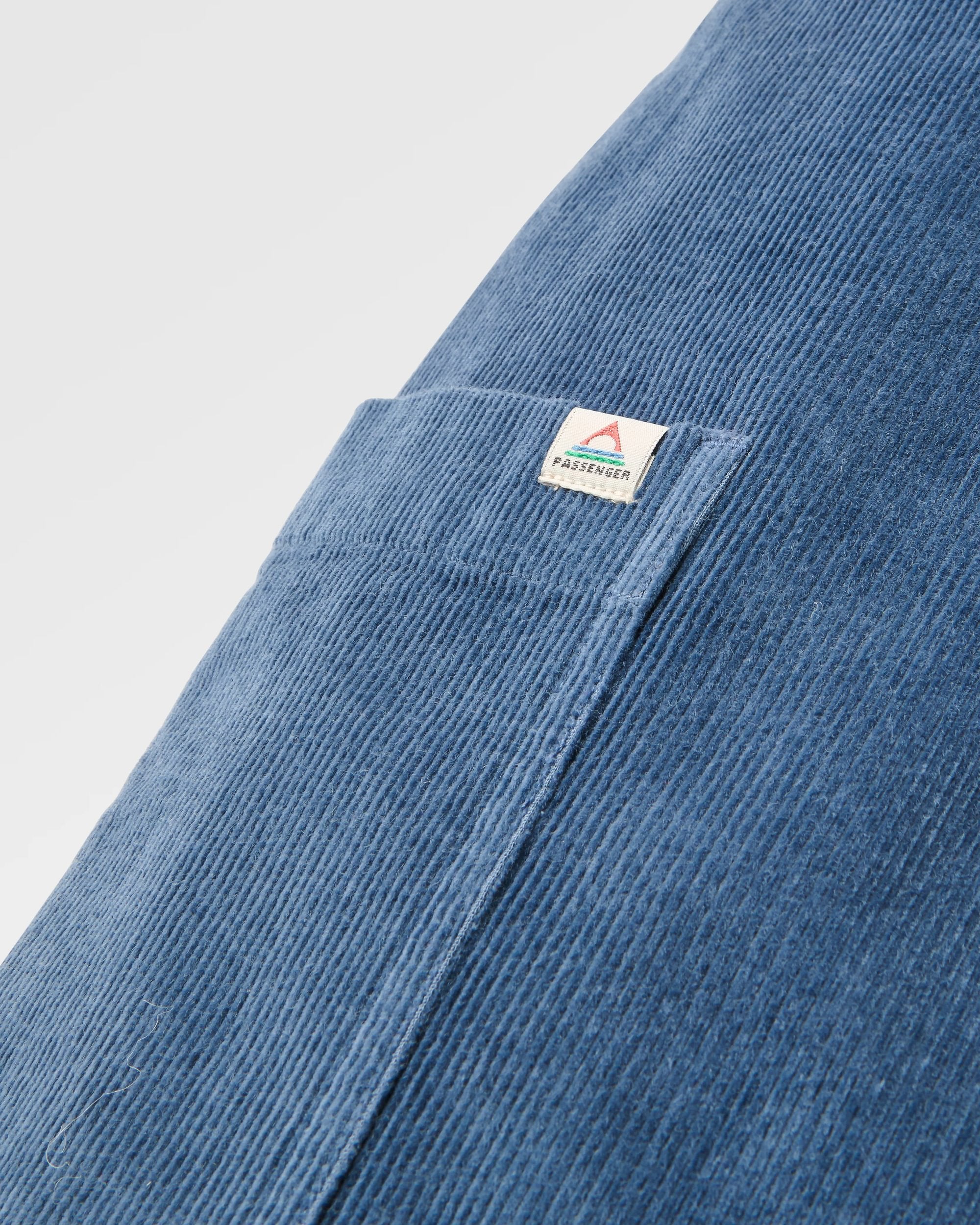 Someday Organic Corduroy Trouser - Dark Denim - Flatlay