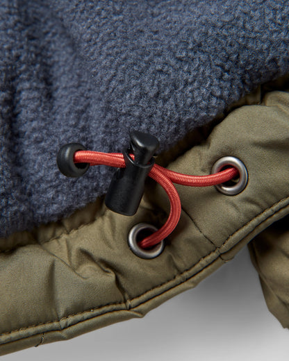 Hytte Recycled Fleece-lined Jacket - Dusty Olive - Flatlay