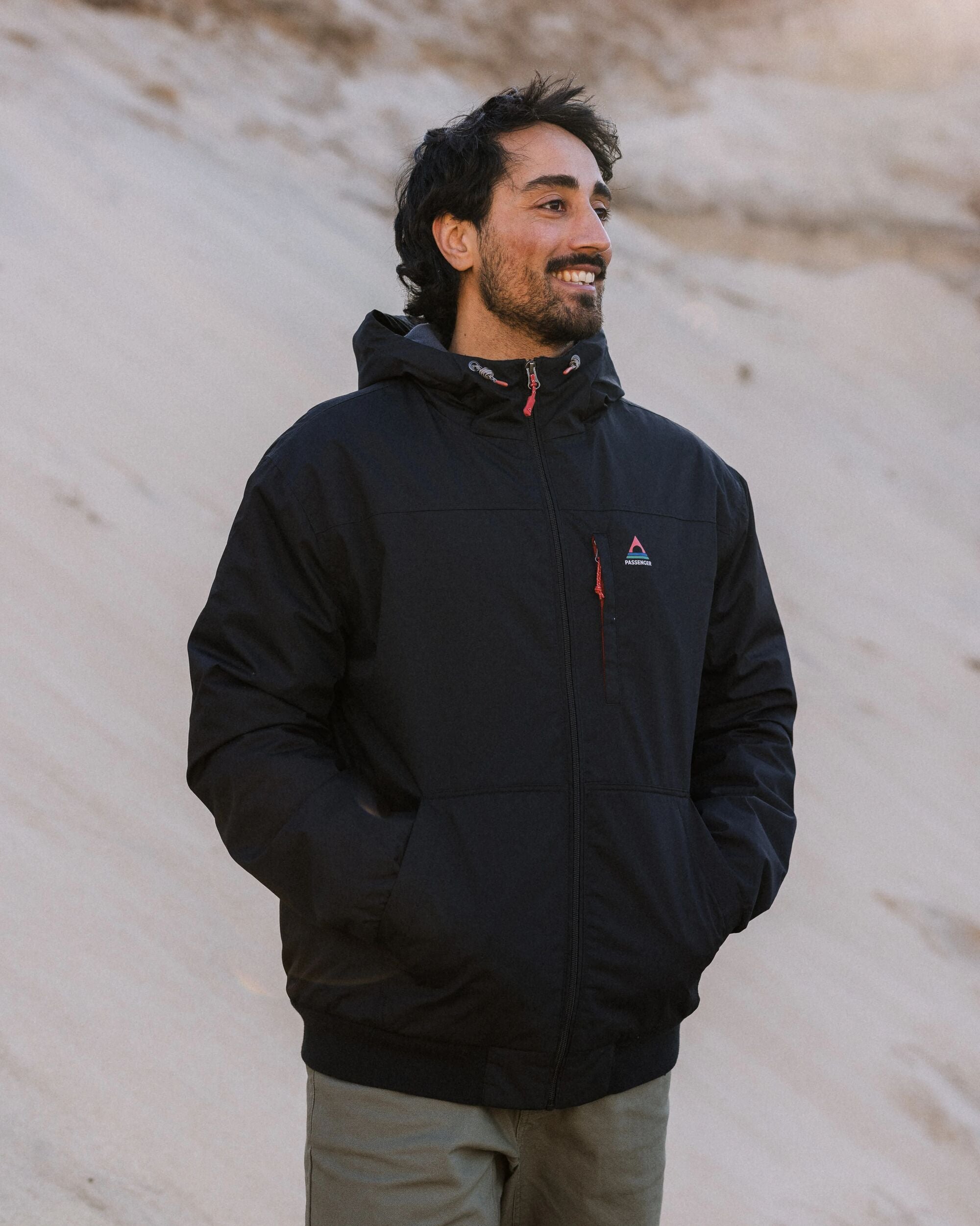 Bundoran Recycled Jacket - Black - Lifestyle