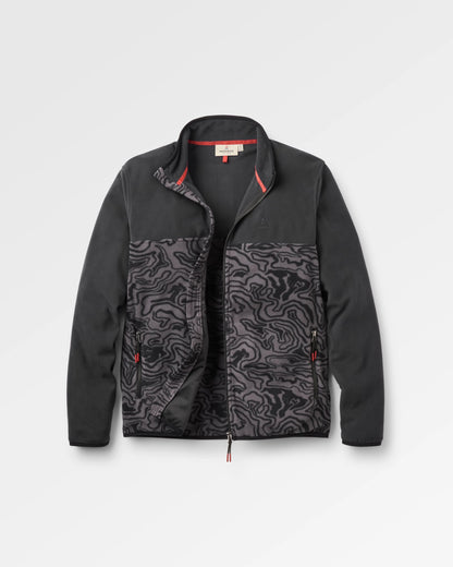 Set Off Polartec® Full Zip Fleece - Strata Swirl Black - Flatlay