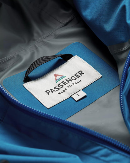 Season Waterproof Recycled Jacket - Corsair Blue/ Apricot