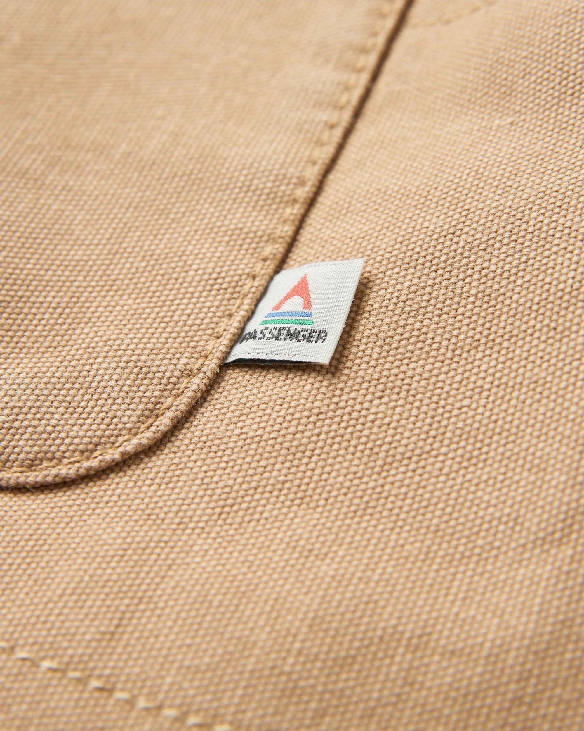 Taranaki Canvas Quilted Overshirt - Stone - Flatlay