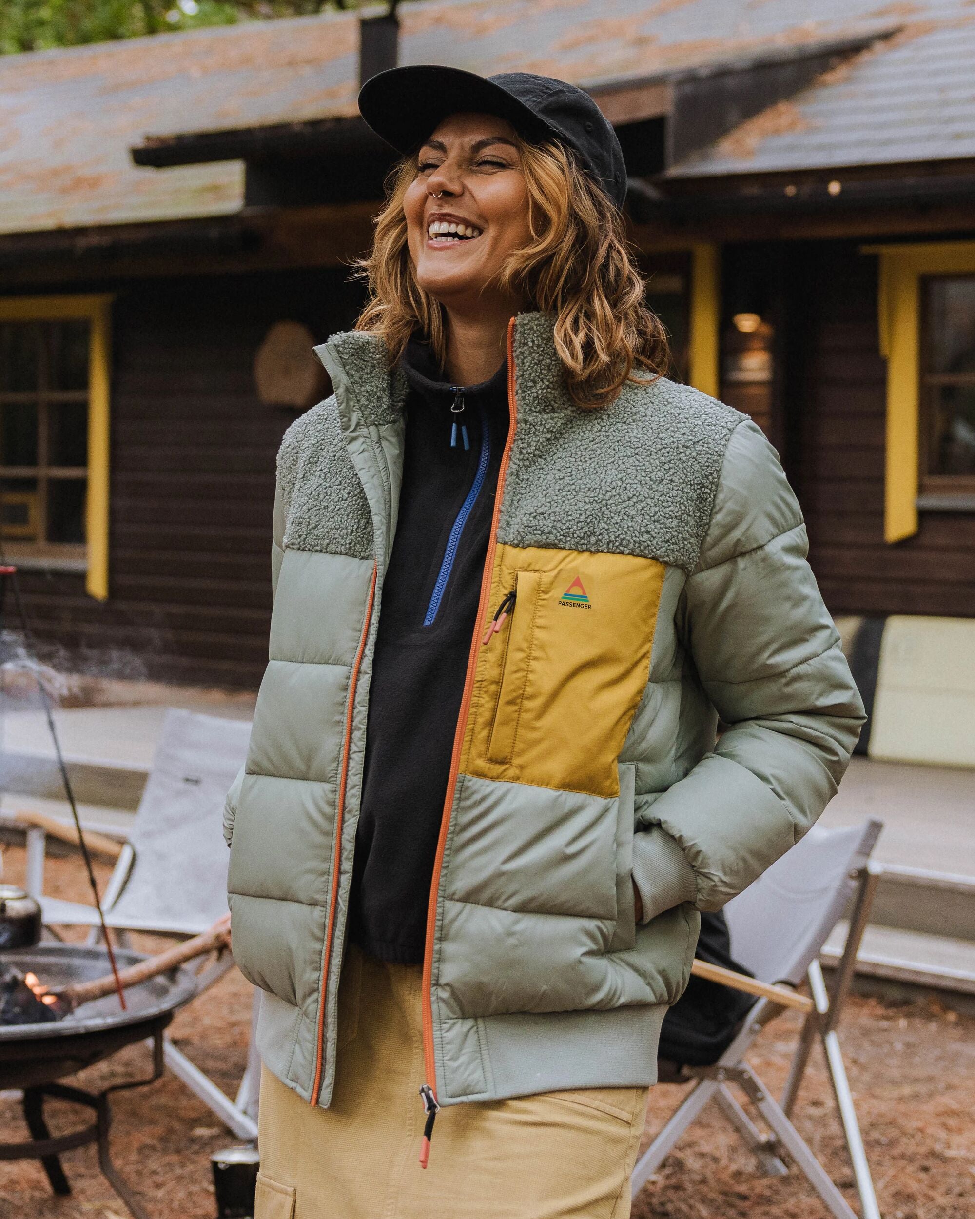Inspire Recycled Insulated Jacket - Pistachio - Lifestyle
