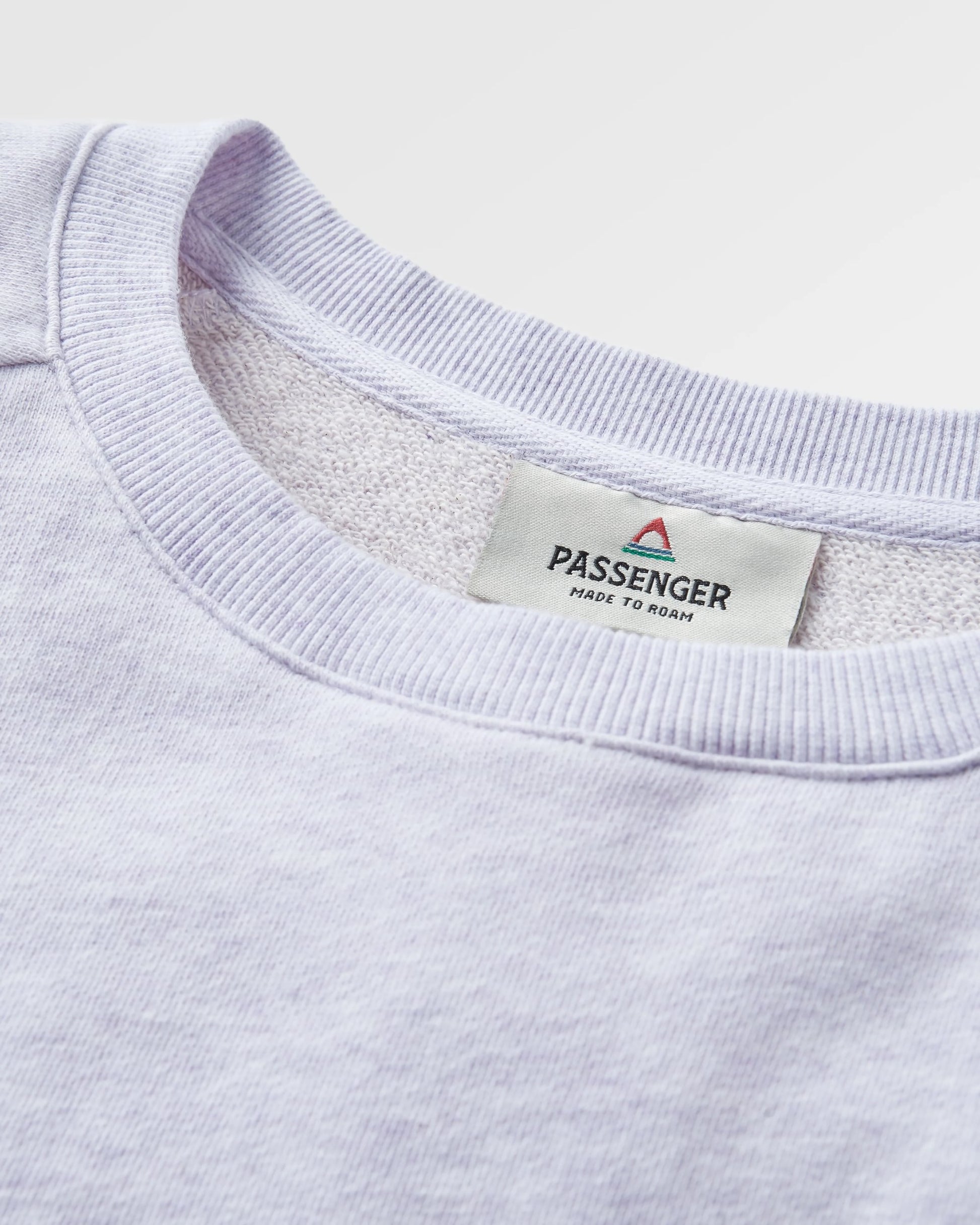 Fade Organic Cotton Sweatshirt - Lilac Mist Marl