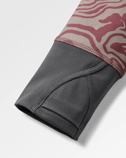Amberline Base Layer Top - Strata Swirl Brambleberry - Flatlay