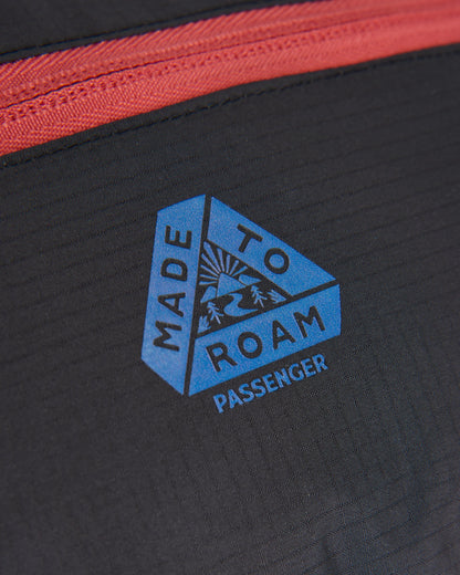 Trail Light Recycled Packable Hip Pack - Black - Flatlay