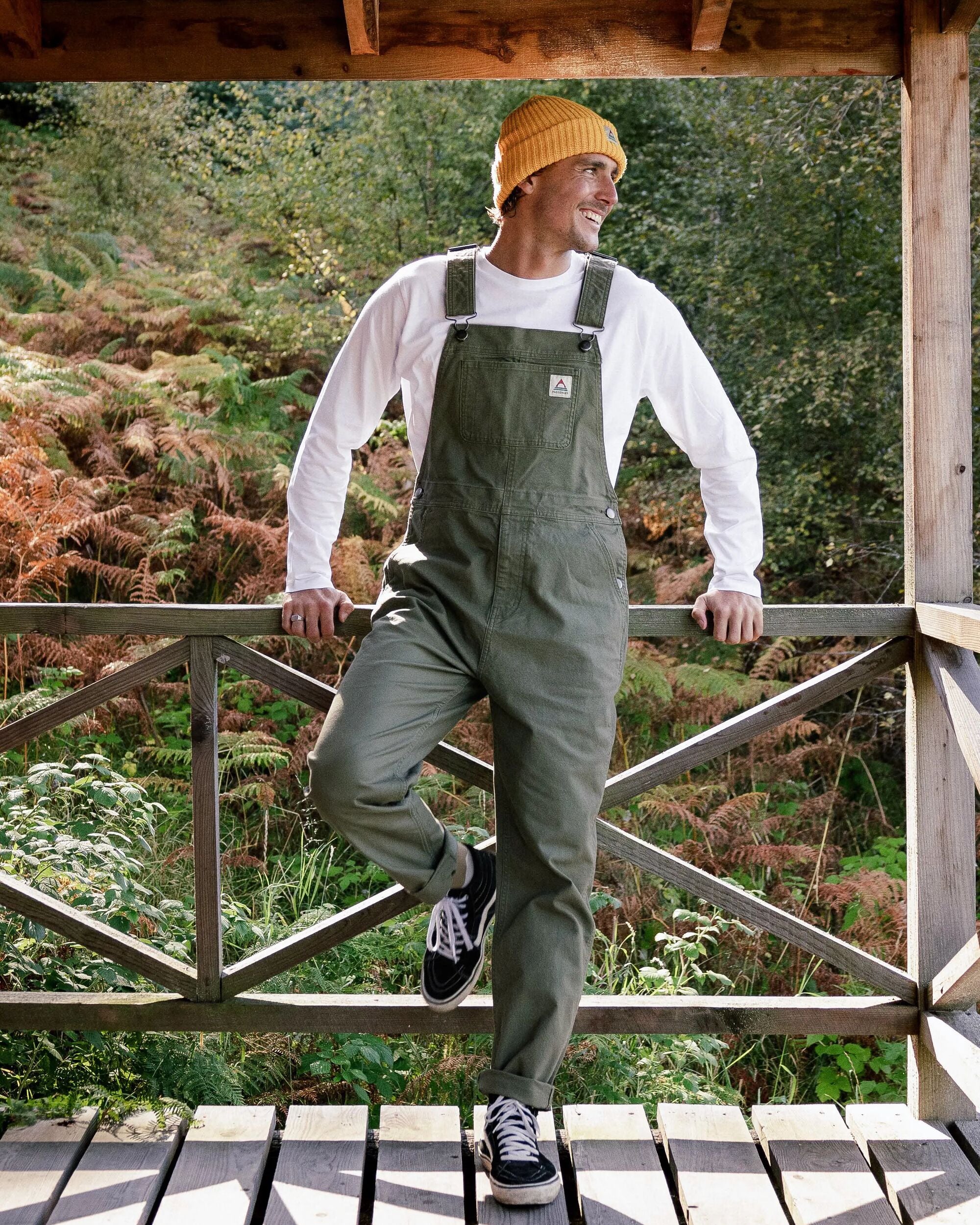 Vantage Organic Cotton Dungaree - Khaki - Lifestyle