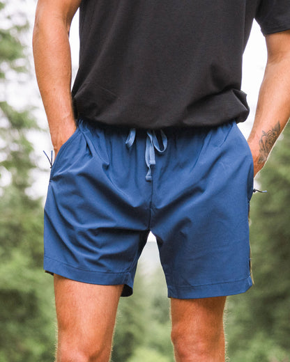 Swift Trail Short - Dark Denim - Lifestyle