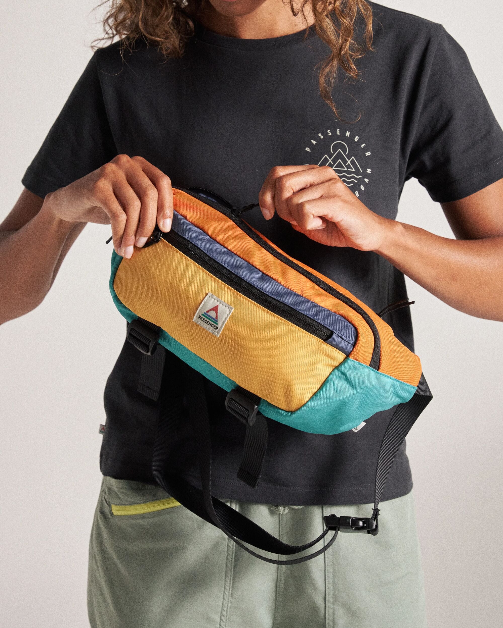 Boondocker Recycled Hip Pack - Multi-Colour - Studio Model - Female
