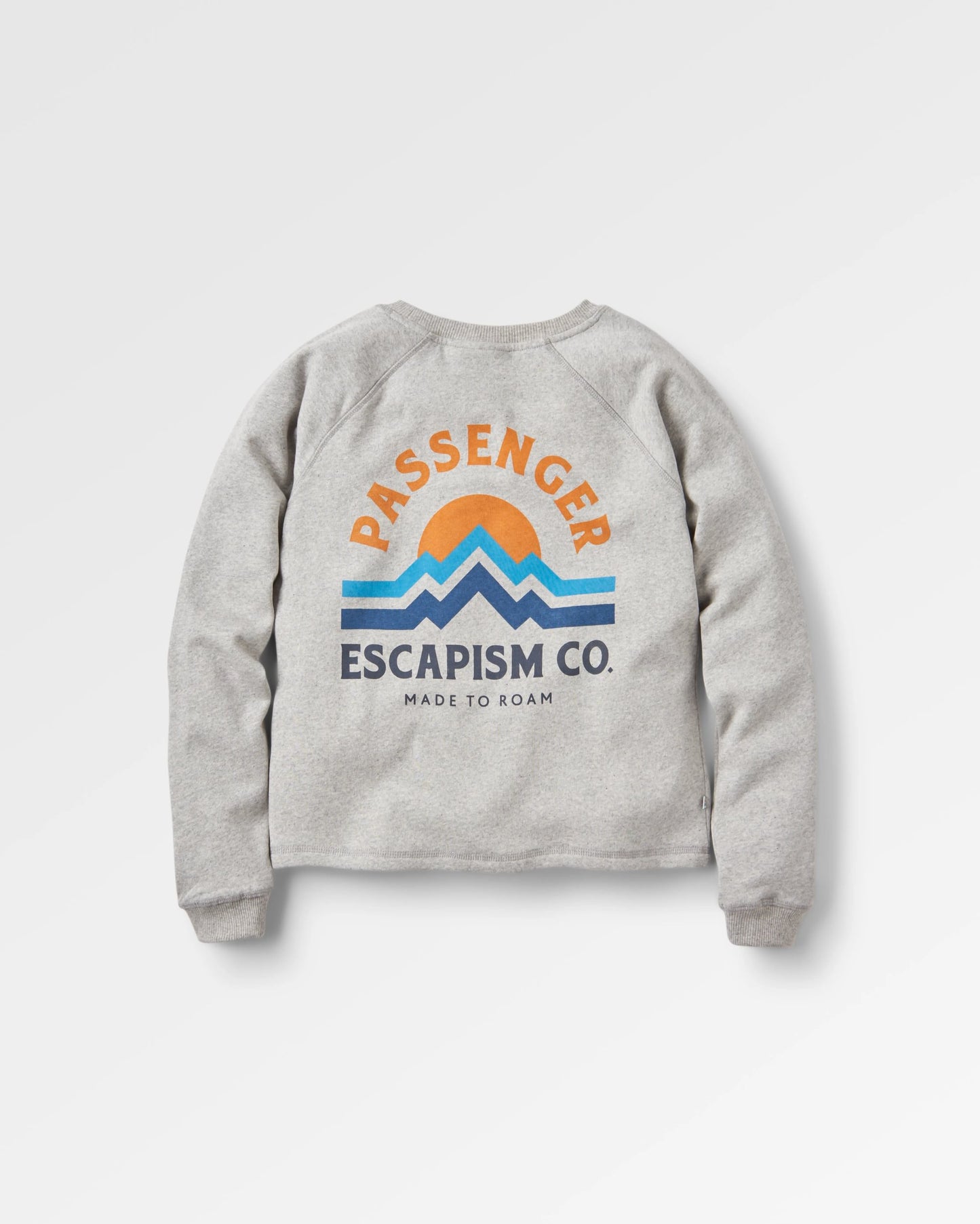 Breathe Recycled Cotton Sweatshirt - Mid Grey Marl - Flatlay