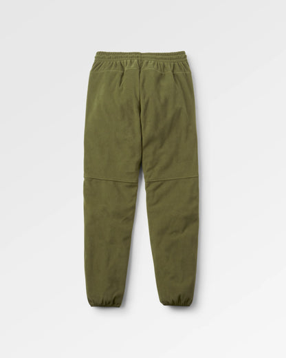 Set Off Recycled Polar Fleece Jogger - Khaki - Flatlay