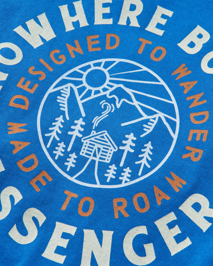 In The Woods T-Shirt - True Blue - Flatlay