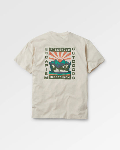 Sierra Recycled Relaxed Fit T-Shirt - Milky Marl - Flatlay
