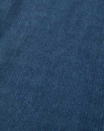 Someday Organic Corduroy Trouser - Dark Denim - Flatlay
