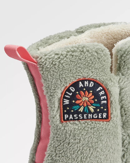 Hideaway Hut Slipper - Pistachio - Flatlay