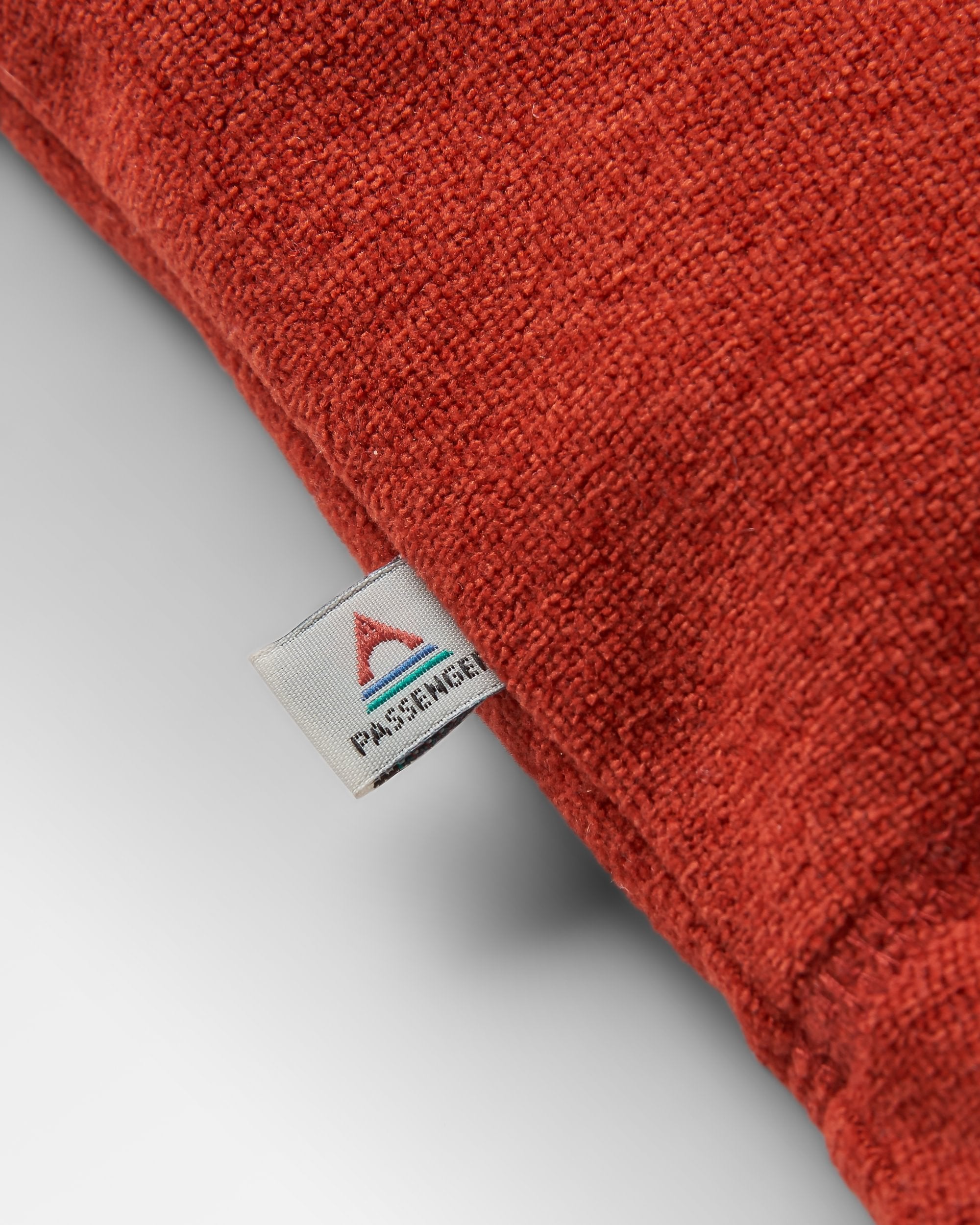 Crest Recycled Polartec® Fleece Hoodie - Red Ochre - Flatlay