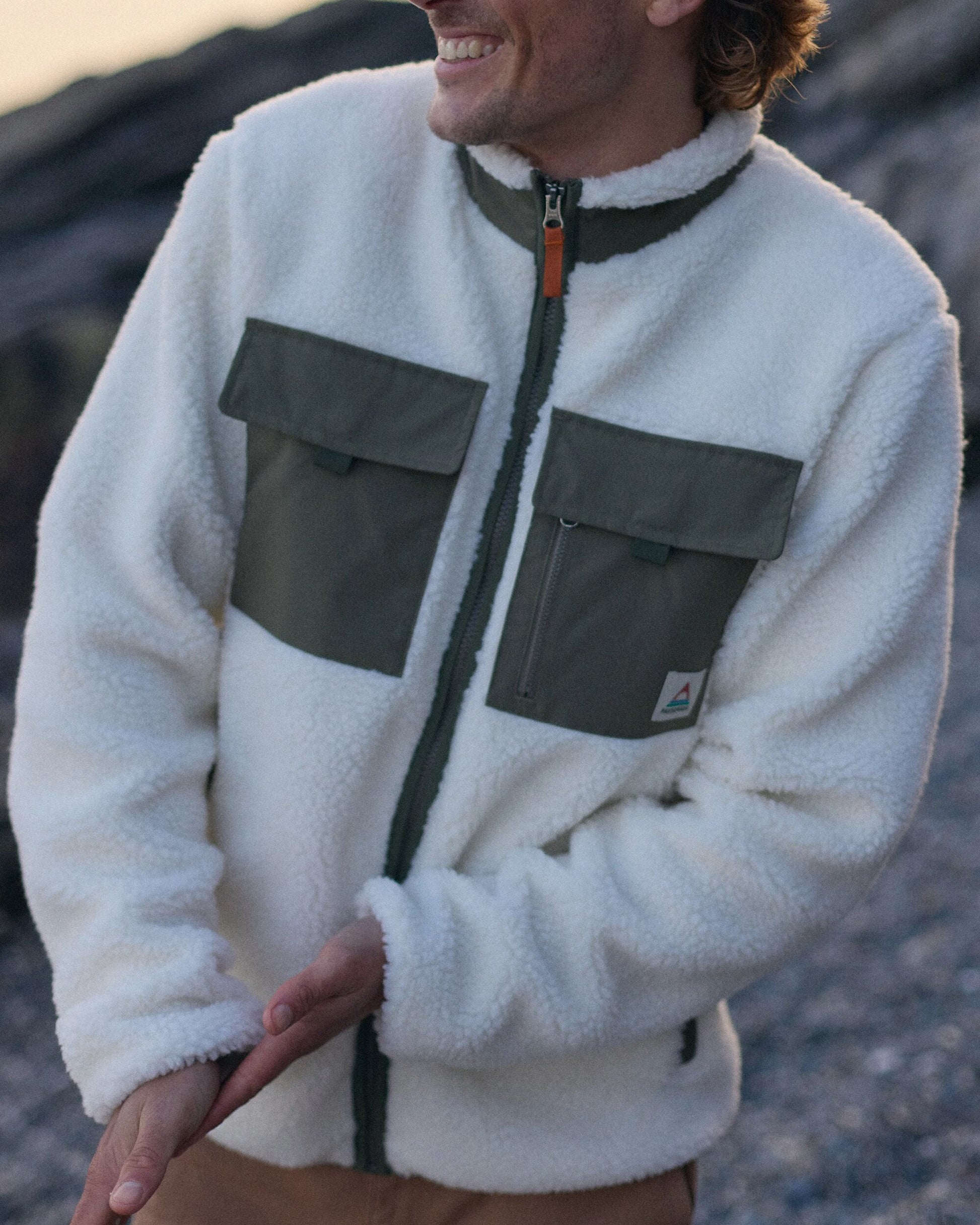 Valiant Deep-Pile Sherpa Fleece - Off White - Lifestyle