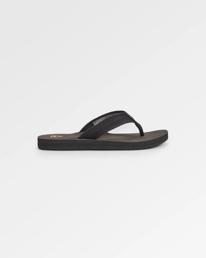 Santos Flip Flop - Black - Flatlay