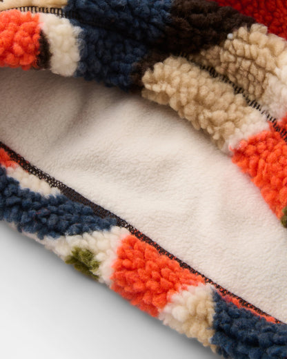 Mulled Sherpa Fleece Snood - Lost On Purpose Khaki - Flatlay
