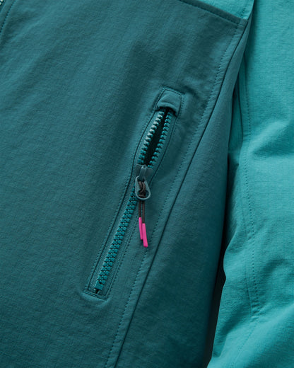 Womens Trailscape Lightweight Softshell Jacket - Mediterranean/ Ocean Teal - Flatlay