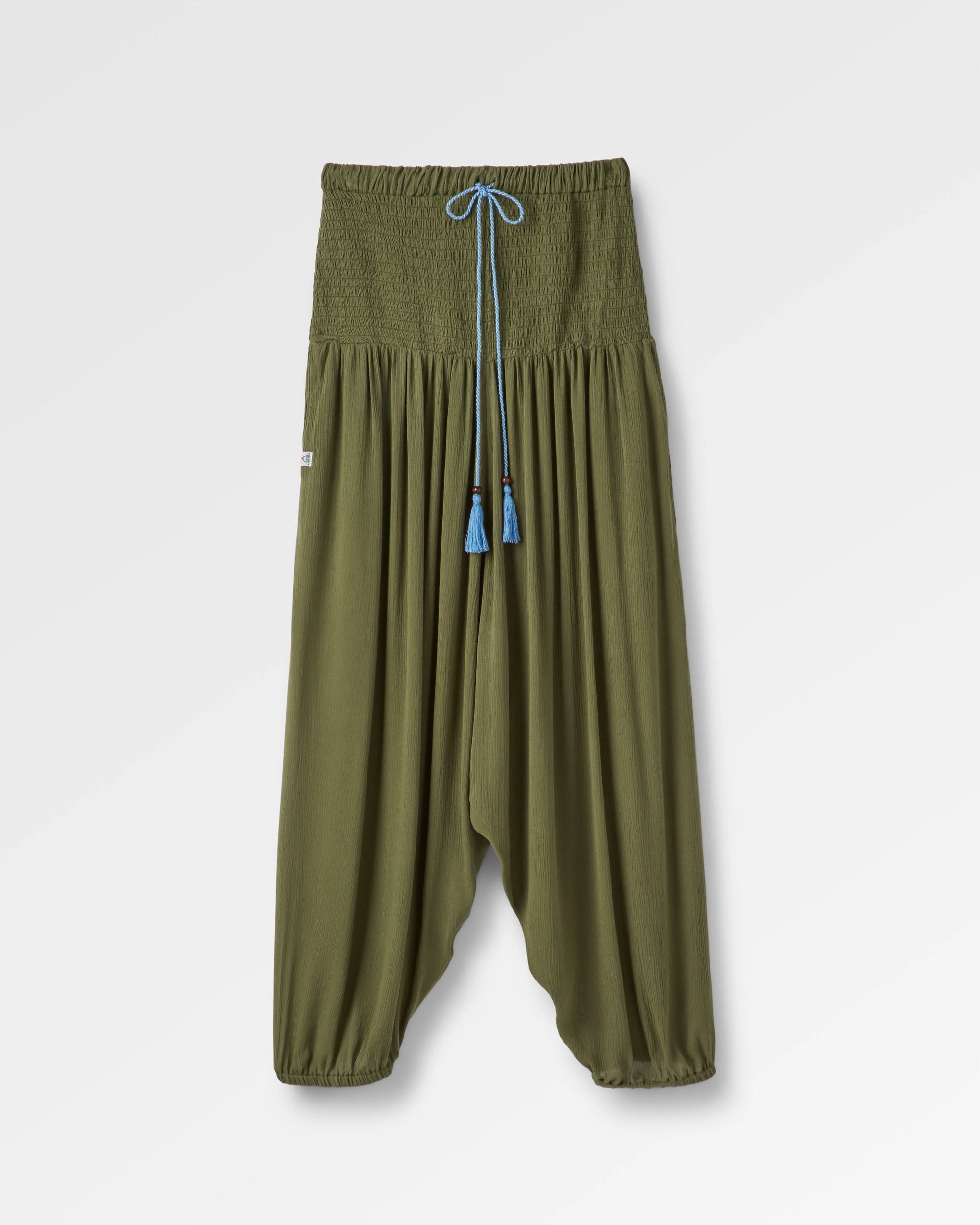 Daylily Loose Trouser - Khaki - Flatlay