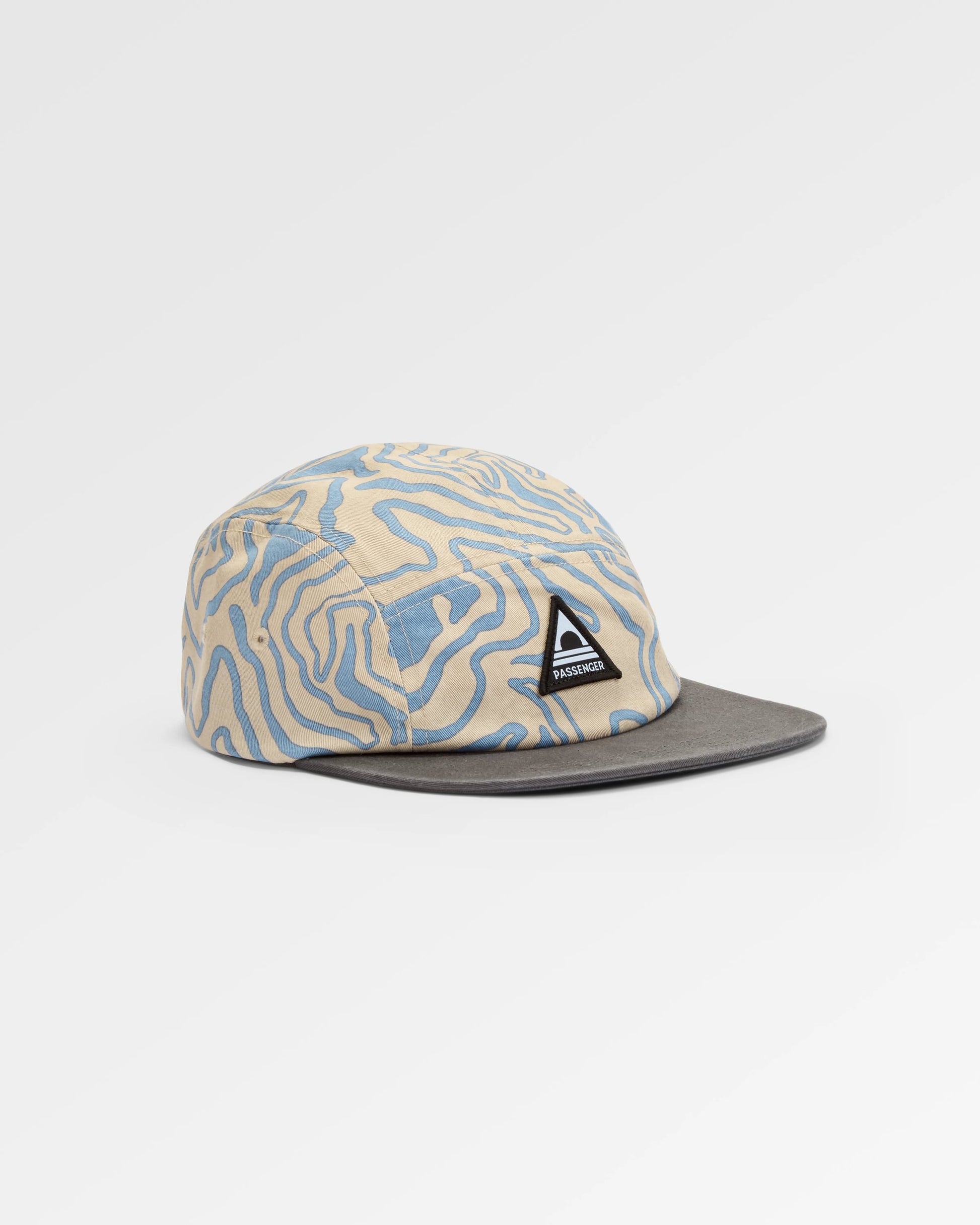 Coast Organic Cotton 5 Panel Cap Snapback Cap - Strata Swirl Birch