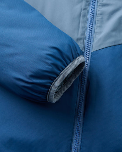 Daybreak Lightweight Recycled Thermore® Insulated Hoodless Jacket - Rich Navy/Storm Grey/Dark Denim - Flatlay