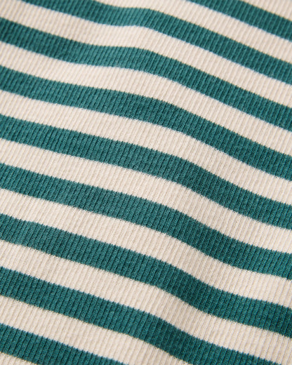 Out There Ribbed LS T-Shirt - Mediterranean - Flatlay