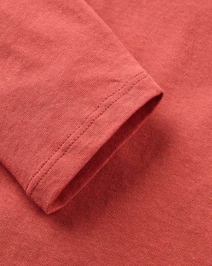 Explore LS T-shirt - Redwood - Flatlay