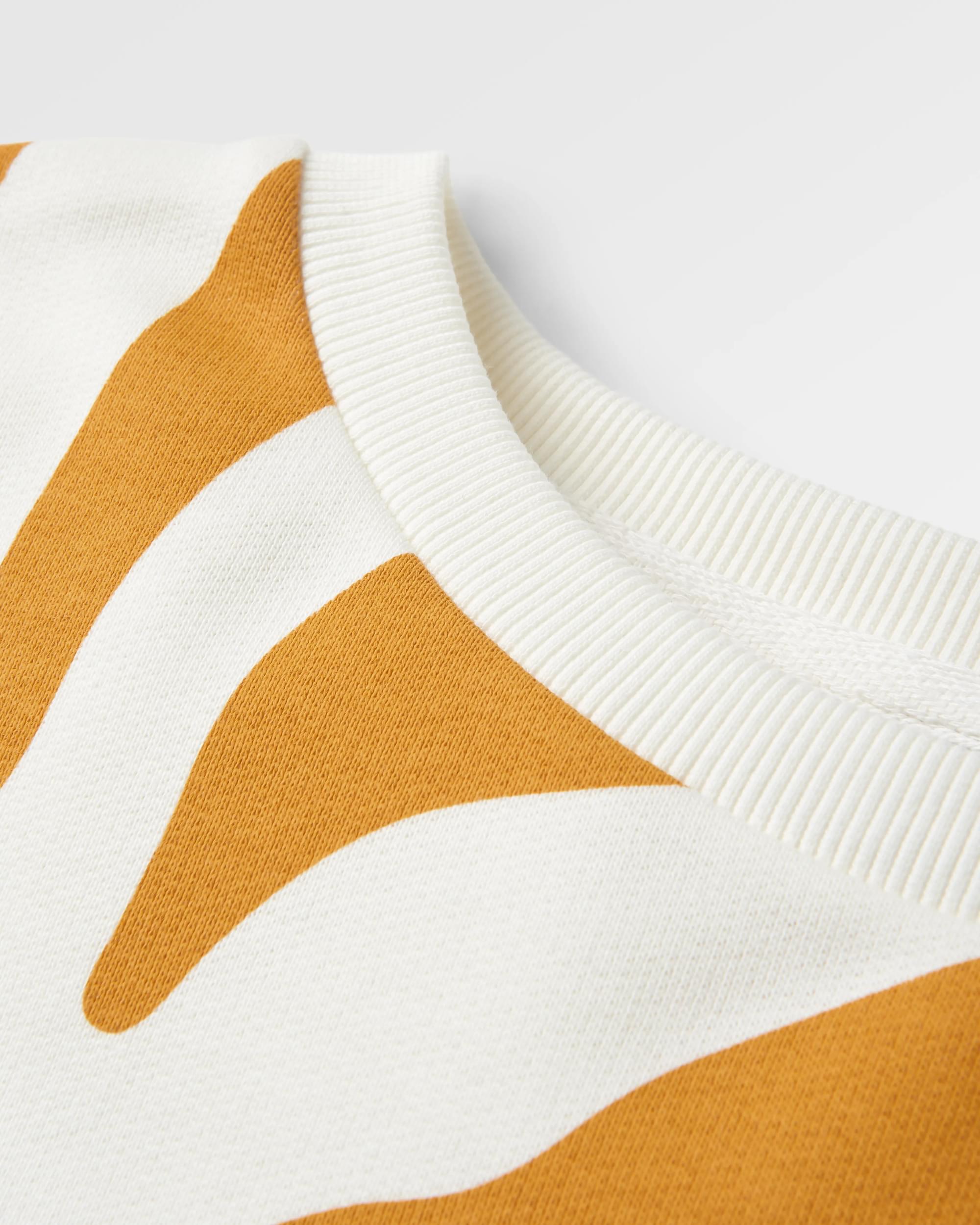 Sunsets Organic Cotton Sweatshirt - Marshmallow - Flatlay