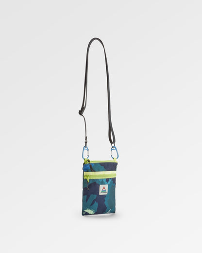 Journey Recycled Crossbody Bag - Alpine Camo Rain Forest - Flatlay