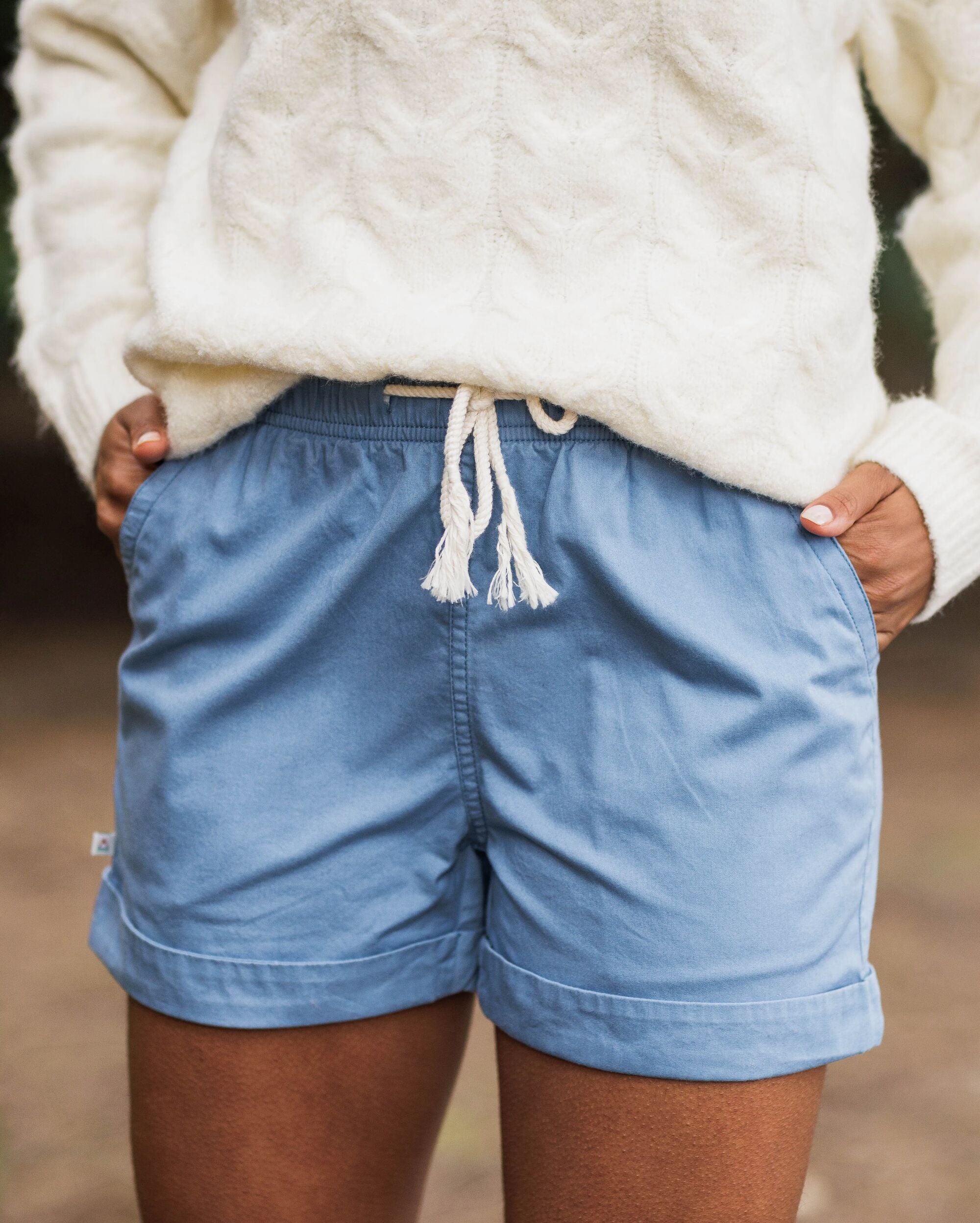 Santosa Twill Short - Blue Shadow - Lifestyle