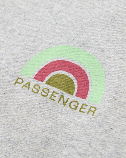 Papercut Recycled Cotton LS T-Shirt - Grey Marl - Flatlay