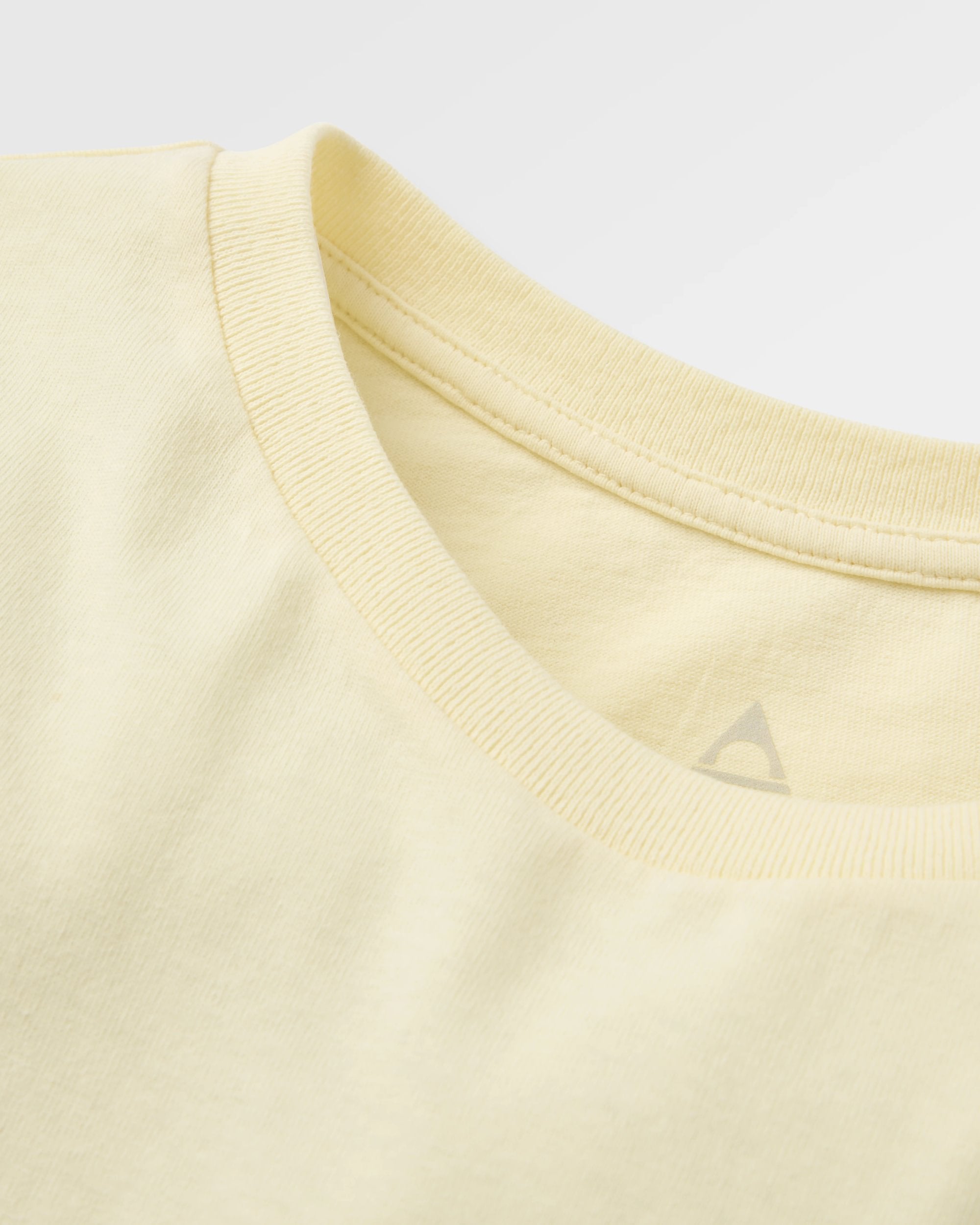 Passenger T-Shirt - Pale Yellow - Flatlay