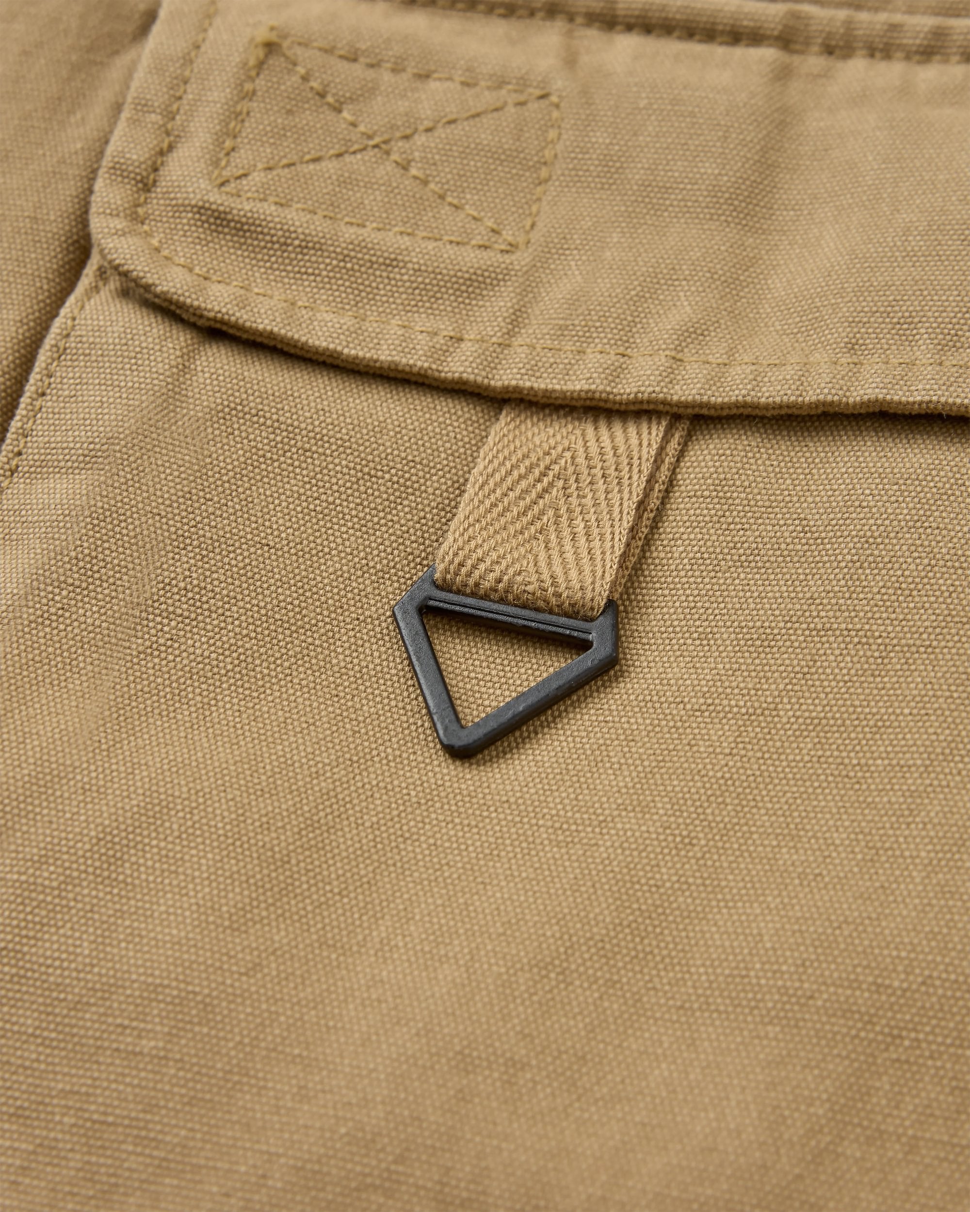 Explorers Organic Cotton Canvas Vest - Stone - Flatlay