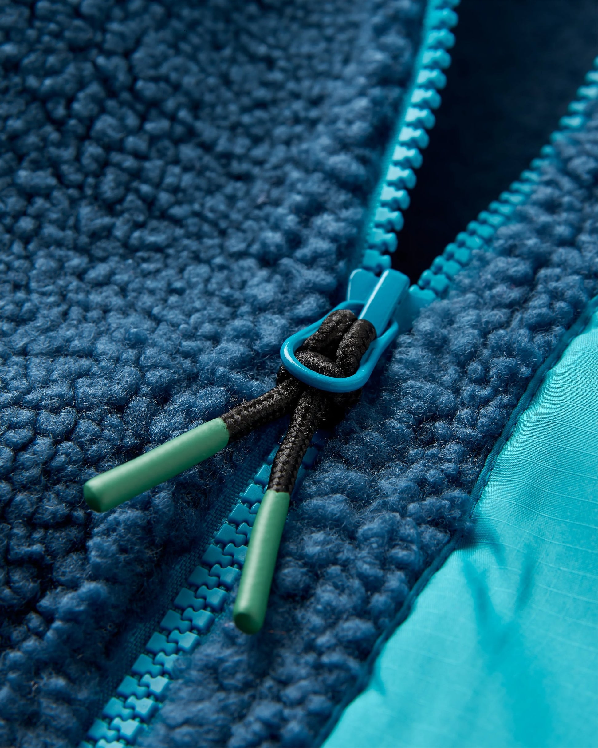 Ravi Recycled Sherpa Fleece - Dark Denim