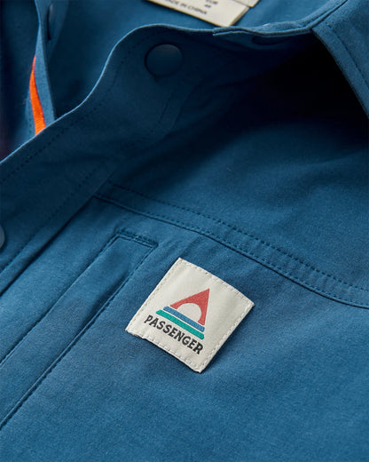 Traveller Short Sleeve Stretch Shirt - Dark Denim