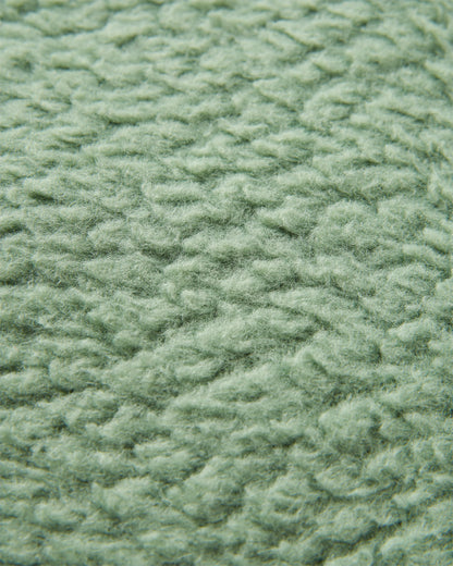 Rappel Recycled Sherpa Oversized Shirt - Pistachio - Flatlay