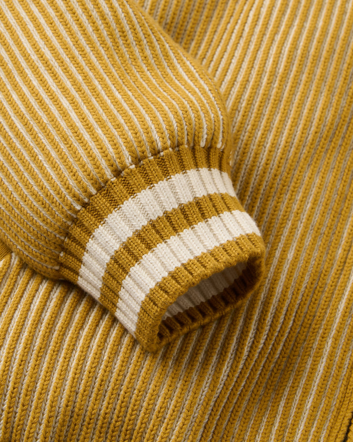 Squall Windproof Full-Zip Knitted Jumper - Dusty Ochre - Flatlay