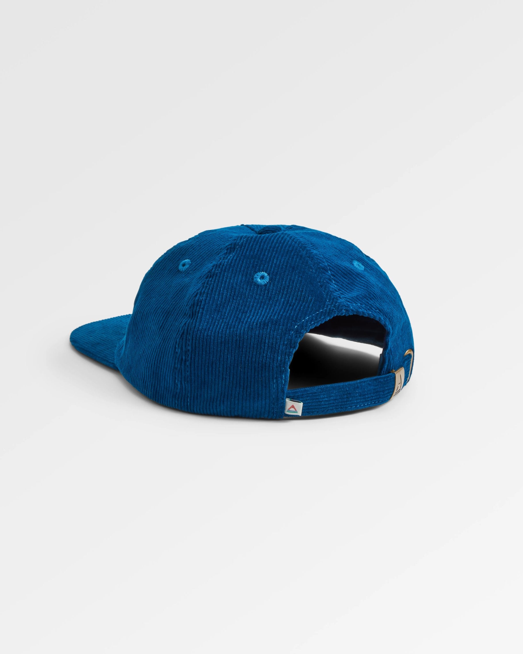 Sneaky Peak Recycled Cord 5 Panel Cap - Dark Denim - Flatlay