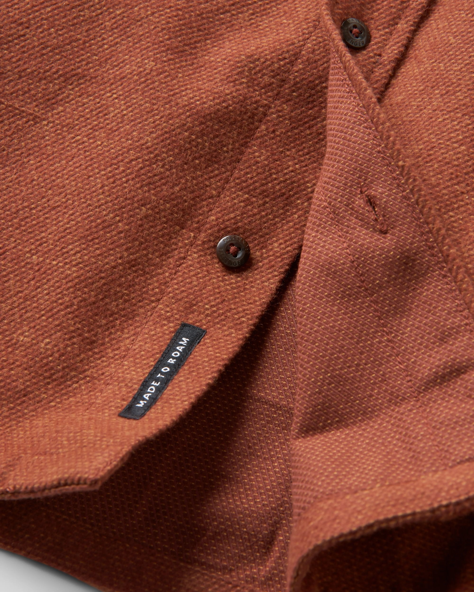 Backcountry Flannel Shirt - Cappuccino/Dusty Ochre - Flatlay