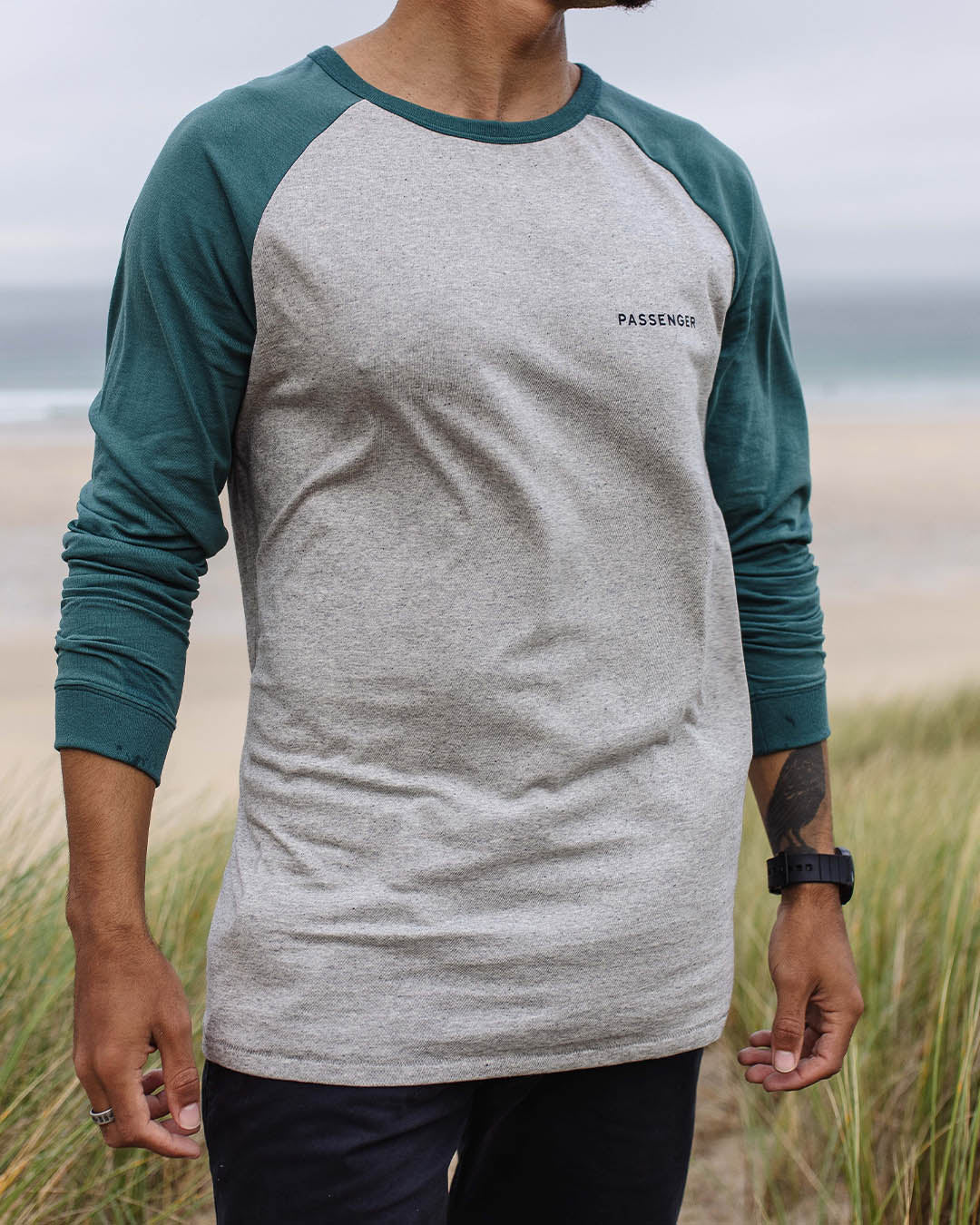 Made To Roam LS T-Shirt - Grey Marl - Lifestyle