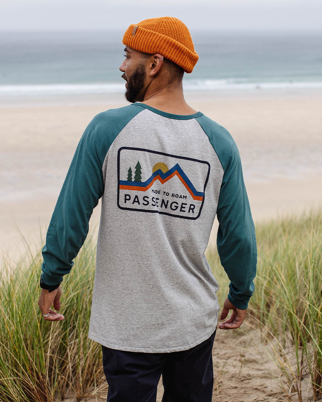 Made To Roam LS T-Shirt - Grey Marl - Lifestyle