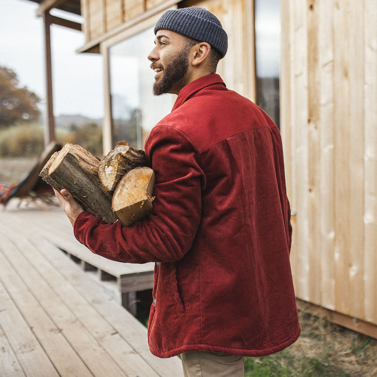 Kodiak Cord Shirt - Russet Brown