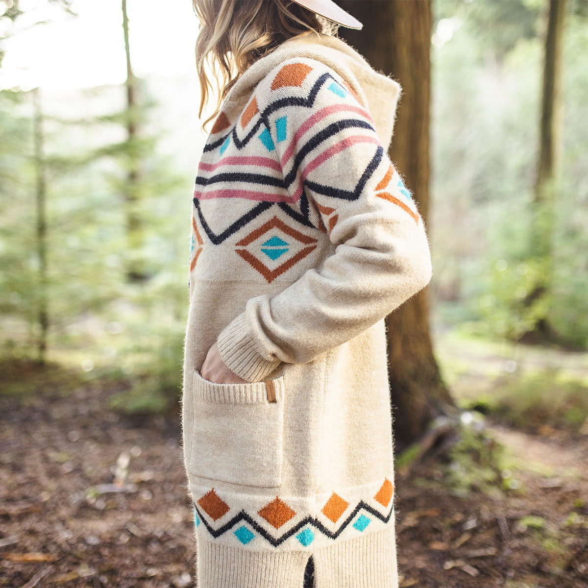 Palumbo Hooded Cardigan - Off White - Lifestyle