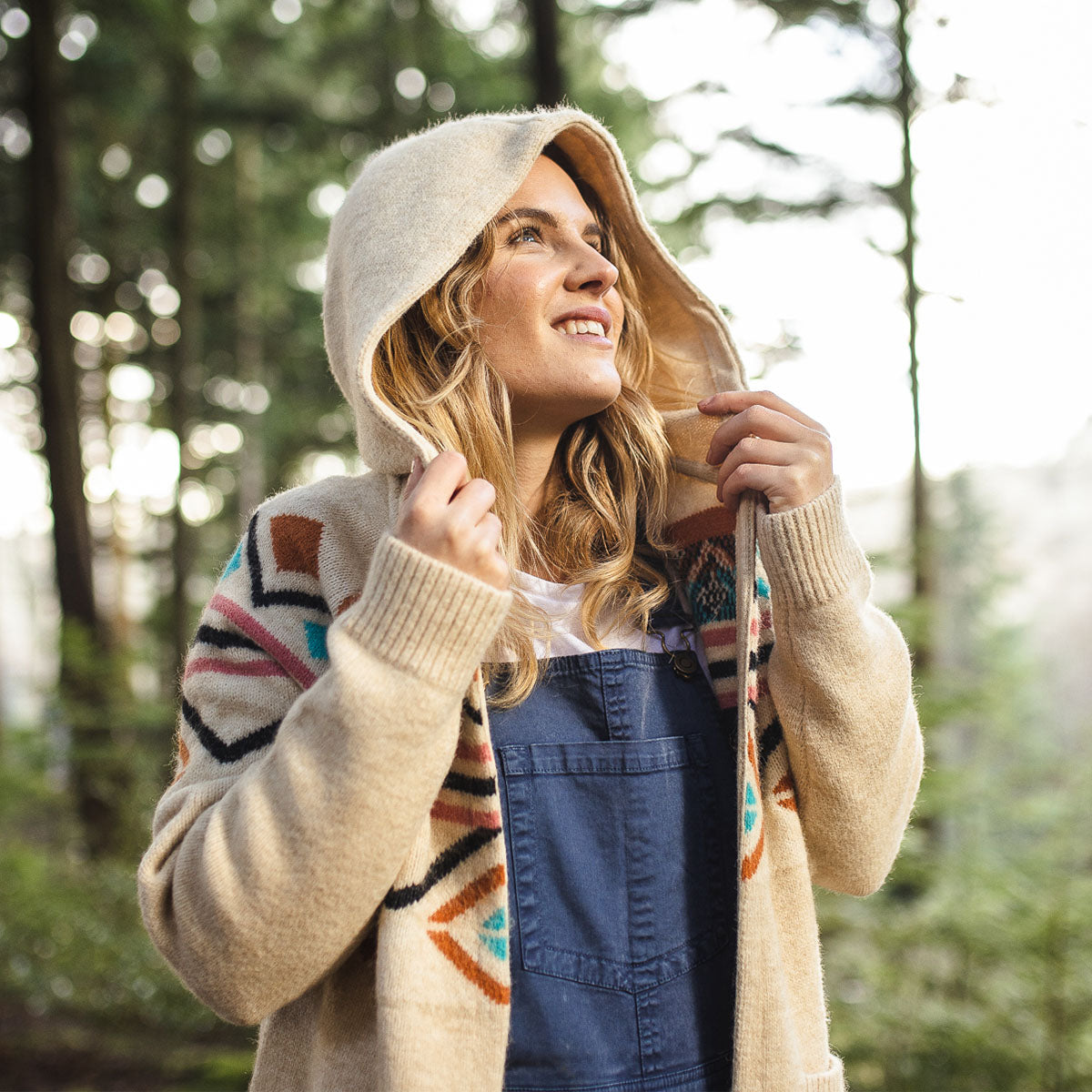 Palumbo Hooded Cardigan - Off White - Lifestyle